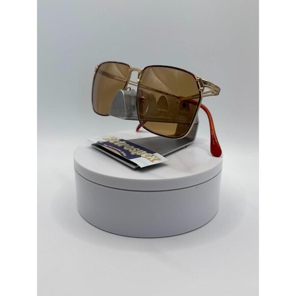 NEW Vintage Sunglasses | Non RX | Mens Square Style | Tortoise & Gold | #844 - Picture 5 of 10
